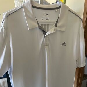 Adidas Men's White Polo Shirt